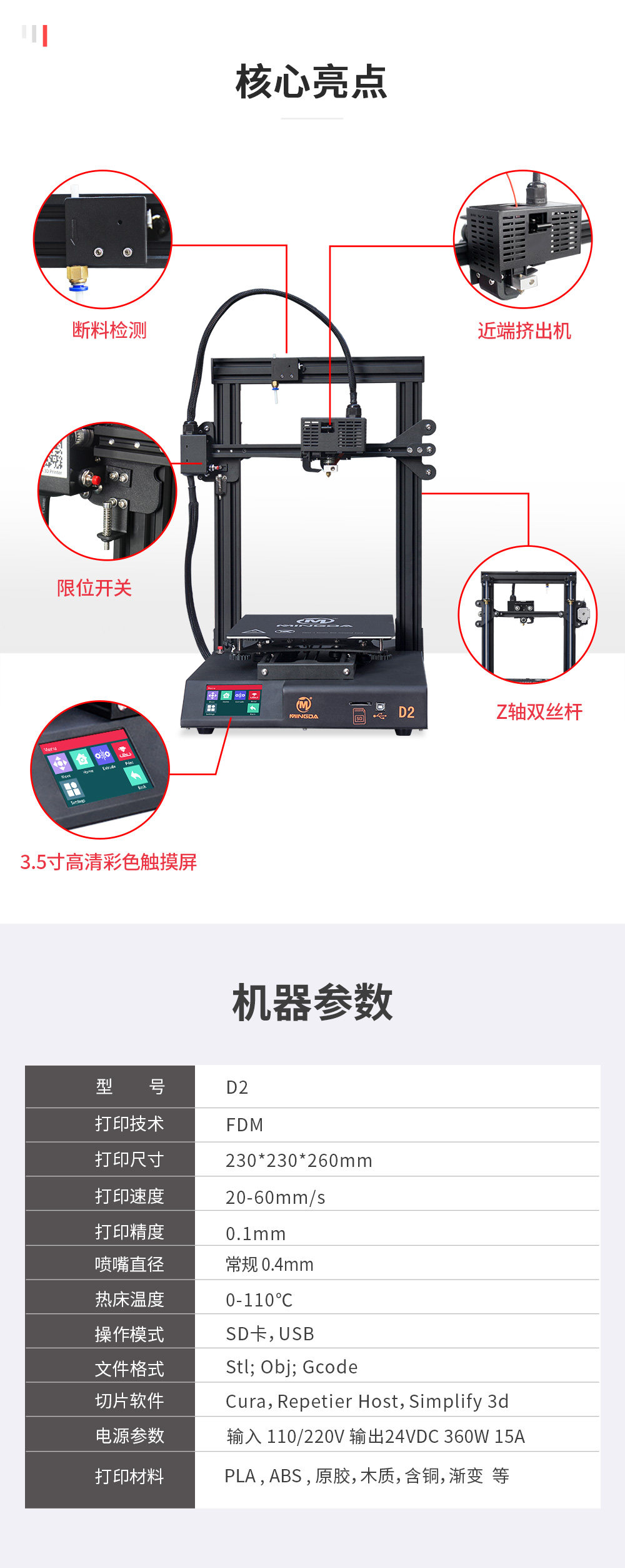新品重磅上市| D2 性比價最高的3D打印機(jī)(圖3) 新品重磅上市| D2 性比價最高的3D打印機(jī)(圖3)